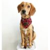 Red Plaid Dog Bandanna from Tall Tails