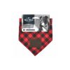 Red Plaid Dog Bandanna from Tall Tails