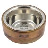 Designer Bowl Stainless Steel & Wood Combo from Tall Tails