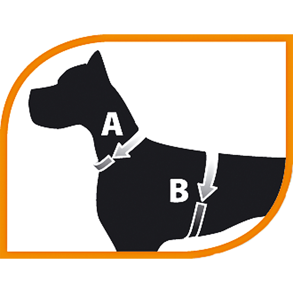 Dove Grey Ferplast Ergoflex Dog Harness Medium